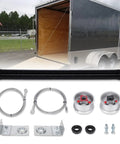 TSAP780 Ramp Door Spring Kit for 7 Foot Wide Cargo Trailers, 80 Pound Torsion Spring Repair Assembly With Cables And Drums
