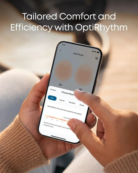 Heated Wearable Breast Pump S1 With HeatFlow Technology, Hands Free And Ultra Portable, Boosts Output By 30 Percent, Spa Like Warmth, Quiet, Mom Friendly, Discreet, Easy To Use, Perfect For On The Go Pumping, app rhythm selection