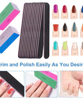 All In One Nail File And Buffer Set With 4 Way Buffers Shine Kit For Natural Nails Manicure Filing Polishing Buffing Kit