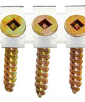DuraSpin Number 8 One And A Half Inch Wood To Wood Collated Screws Heavy Duty Built To Last 1000 Count Tub Square Drive Flat Head detailing