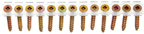 DuraSpin Number 8 One And A Half Inch Wood To Wood Collated Screws Heavy Duty Built To Last 1000 Count Tub Square Drive Flat Head detailing