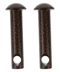 Heavy Duty 2PC Single Hole Clevis Pins Set For Hammock Chair Swing Hanging Bolt Hardware Plug Kit, brown steel, indoor outdoor use.