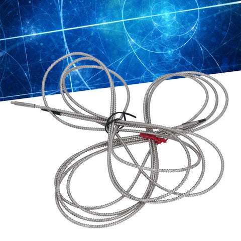 Two Pack Transmissive Fiber Optic Sensor Built For Brutal Heat With 0 To 2100mm Detection Range And 300C Temp Tolerance Ideal Replacement For FU 84C In Industrial Automation, coiled metal sensor cables