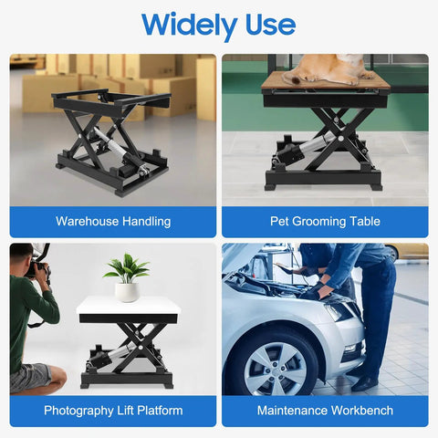 Top Shelf Electric Scissor Lift Table With Remote Control Height Adjustable Platform Up To Sixteen Inches Material Handling Cart Built Like A Tank For Shop Gear That Handles Heavy Loads Without Breaking A Sweat