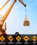 Beefy Heavy Duty Cargo Net for Hauling and Securing Gear lifting pipes with crane, tear resistant nylon, 3x3M grid