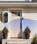 No Drill Doorbell Mount For Video Doorbell 2023 2025 Release Anti Theft Weatherproof Mount installed on home door frame