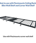 4 Pack Add On Storage Rail Hook Accessory For Ceiling Rack And Wall Shelving Systems 100 Lbs Tested 50 Lbs Rated Per Hook