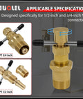 Olive Puller Tool For Brass Pipes Pro Grade Heavy Duty Pipe Olive Remover For NPT One Half And Three Quarter Inch Fittings