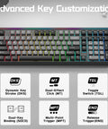 Next Level Wired Gaming Keyboard With Hall Effect Magnetic Switches And Adjustable Rapid Trigger showing advanced key customization options.