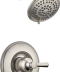 Linden Monitor 17 Series H2Okinetic Tub And Shower Trim in sleek stainless finish with WaterSense for modern bath upgrade