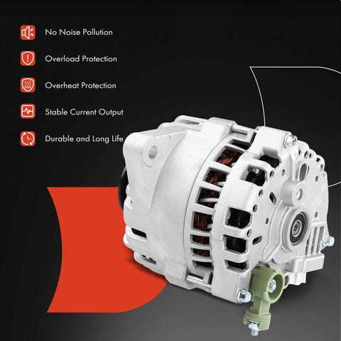 Beefed-Up 110 Amp 12V Clockwise Alternator Replacement For Ford Taurus 2003-2006 And Mercury Sable 2002-2005 3.0L OHV Engine