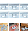 Heavy Duty Wall Cabinet Mounting Brackets Set Of 10 For Wood Cabinets Iron Flat Shelf Brackets With Easy Wall Installation