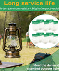 10 Pcs Propane Lantern Mantles U Shaped For Outdoor Lighting Fixtures Camping Green Replacement Lantern Shades Durable Easy To Install