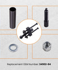 maXpeedingrods transmission inner bearing race tool kit for Harley; five-piece set with sleeve, puller bolt, nut, and washer