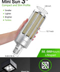 Person holding 200W Fanless Corn LED High Bay Light Bulb Replacement For 1000W Metal Halide HPS HID E39 Mogul Base 5000K Daylight