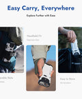 X1Pro Rechargeable Flashlight with Beast 12300 Lumens in belt holster, hand grip, and backpack pocket for easy carry
