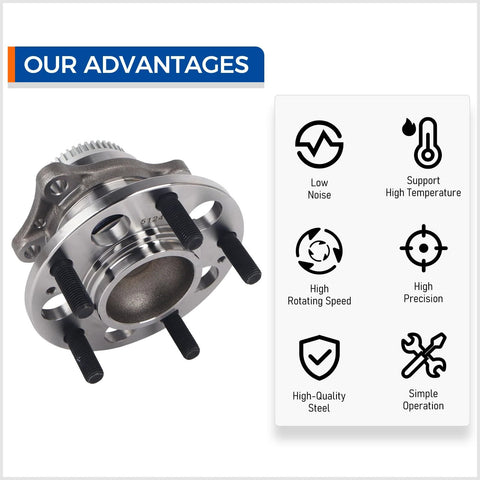 Beefy Rear Wheel Hub Bearing Assembly 512492 Fits Hyundai Elantra 2011 To 2018 with highlighted performance features