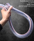 Heavy Duty Steel Wire Reinforced Vacuum Suction Hose One Inch ID By One And A Half Inch OD Flexible UV Resistant Vinyl Tube