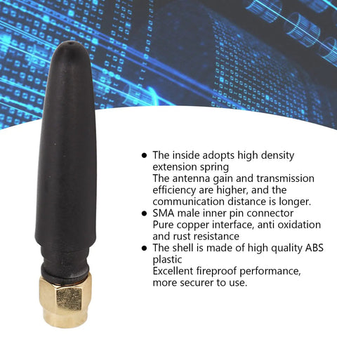 Beefed-Up High Gain Glue Stick Antenna For IoT Gateways And Smart Devices, Directional SMA Male Inner Pin, Anti Interference Design