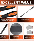 31 Piece Metal File Set With 4 Eight Inch Metal Files And 12 Precision Needle Files Riffler File 12 Sandpaper Sheets