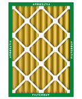 Premium 20x25x4 MERV 11 Electrostatic Pleated Air Filter for Pet and Allergy Defense, front view