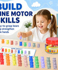 200 Pieces Counting Bears Set With Totally Awesome Color Sorting Toys For Preschool Kids Ages 3 Plus Easy Peasy Math Manipulatives And Montessori Inspired Classroom Learning Supplies That Are Super Cool And Kid Approved, child sorting colorful bears.