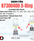 Replacement O Ring 87300400 87300400Z for Pentair Clean And Clear Predator Easy Clean And Warrior Filter Tank Bodies 2 Pack Durable Silicone Seal For Pool Filtration Systems And Spa Equipment, 8.98 in ID