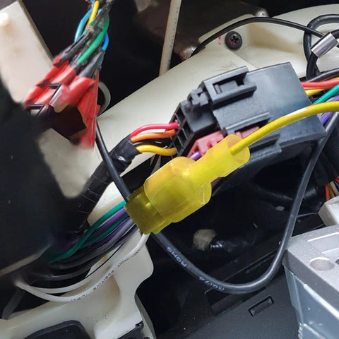 T Tap Wire Connectors Kit For Car Audio And Speaker Wiring, Quick Splice Self Stripping Terminals in automotive setup