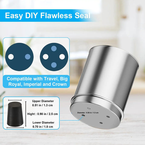Replacement Kit For Water Filter System Elements With Wing Nuts Washers And Silicone Blocking Plugs For Gravity Filtration Easy Install Travel Ready Fits Big Royal Imperial Light Crown Series display