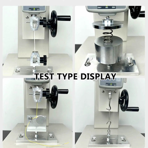 Electric Tensile Testing Machine With 10N To 2000N Digital Push Pull Gauge And 450mm Stroke on textile, spring, wire tests