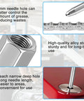 Heavy Duty Grease Needle Dispensing Tool Kit With Steel Tips For Pro Grade Precision Lubrication Adjustable Nozzles