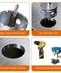 Heavy Duty 2 Pack Hole Saw Set 1-1/4 Inch 32mm With HSS Pilot Bit And Tungsten Carbide Grit Edge Built To Last For Stainless Steel