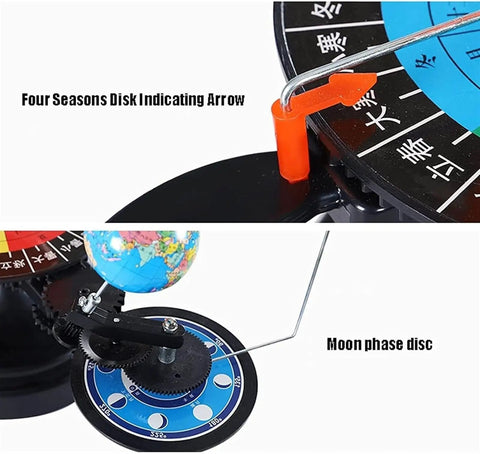 Three Sphere Sun Earth Moon Orbital Motion Teaching Model Hands On Interactive Astronomy Education Tool For Classroom Demonstrations Geography And Space Science Learning Aid, ABS plastic