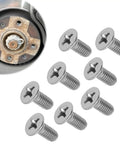 Hella Durable Stainless Steel Brake Disc Rotor Screws Heavy Duty Rust Proof Retaining Bolts Set for front and rear Honda Acura Hyundai Kia near rotor.