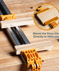 Built Tough Straight Edge Guide Set For Circular Saw Router And Jigsaw Works Like A Dream With Clamps and Rails on Workbench.