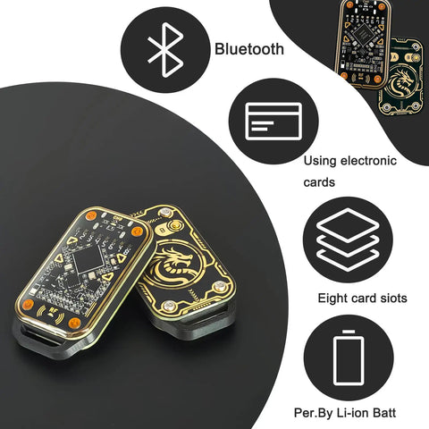 Beast All In One Dual Frequency RFID Emulator And Card Copier with Bluetooth 5.0, features eight card slots and Li-ion battery
