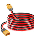 Coiled 14 Gauge 10ft XT60 Extension Cable With Male To Female Connectors, Dope RC Battery And Solar Panel Ready XT60 To XT60 Cable