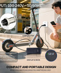 58.8V 4A Super Fast Charger For Electric Bikes And Scooters 48V To 52V Li-ion Battery Charger in use with scooter