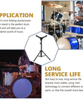 Heavy Duty Adjustable Snare Drum Stand Tripod Rack With Foldable Alloy Brackets Portable Black Practice Platform for drumming.