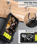1080P HD Endoscope With Light 4.3 Inch IPS Display shown with anti-slip design and lanyard compatibility. Great for tight spaces.