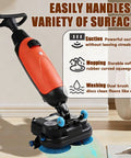 Industrial Commercial 2-in-1 Floor Polisher And Sweeper Self-Propelled With 360-Degree Rotating Head for mopping and vacuuming.
