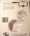 Hella Effective Universal Hair Catcher And Drain Cover Strainer Stops Sink Shower Tub Clogs Dead In Its Tracks Saves Contact Lenses And Jewelry Keeps Pipes Smooth White Two Pack packaging with directions and product graphic.
