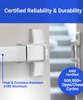 Close-up of exit door panic bars for high traffic commercial doors push bar panic exit device with crash bar emergency opener.