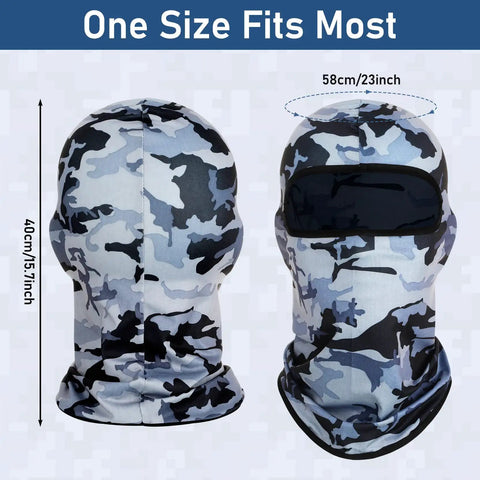 Camouflage 16 Pack Balaclava Masks For Men And Women Full Face Cover Sun Protection UV Balaclava Mask For Outdoor Sports