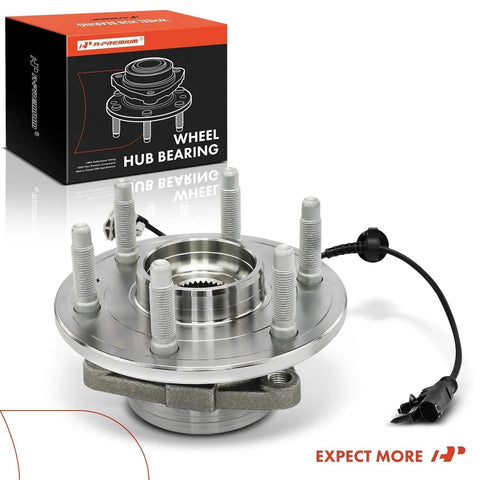 Front Wheel Bearing Hub Assembly For 4WD Chevy Silverado 1500 Tahoe Suburban Avalanche GMC Sierra 1500 Yukon XL 1500 Cadillac Escalade ESV EXT With Six Lug And ABS
