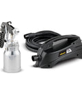 Stationary Hvlp Finishing Sprayer For Woodworkers Wanting Killer Results On Furniture Restoration Projects Using Pro Grade Metal Spray Gun For Super Smooth Ultra Fine Coating Every Time with turbine base.