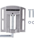 Heavy Duty Drill Press Vise Built Rock Solid For Woodworking Milling Tasks Bench Top Setup with steel screws and nuts.