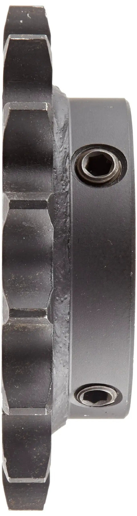 Heavy Duty Roller Chain Sprocket Type B Hub single straight bore, 1.25 inch pitch, 16 teeth, high carbon steel construction.