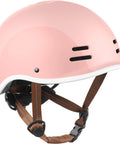Kids Bike Helmet With Built In Visor And Reflective Straps For Skateboarding Scooters And Rollerblading Youth Safe Headgear in Blush
