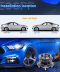 Diagram showing installation of Pair of Rear Wheel Hub Bearing Assembly 512201 for Nissan Altima 2002-2006, Maxima 2004-2008, Quest 2004-2009, OE Replacement